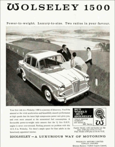 Wolseley 1500 automobile - wolseley,