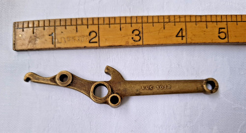 Vintage brass choke lever - vintage,