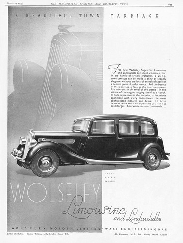 Wolseley limousine and - wolseley,