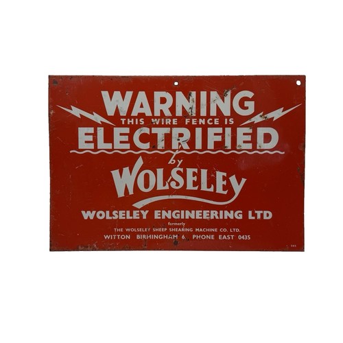 Vintage wolseley metal sign - vintage,