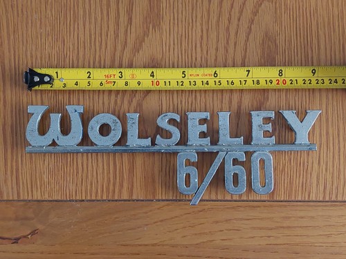 Vintage metal wolseley - wolseley, 16/60