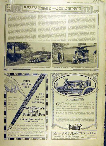 Old vintage print 1917 war - vintage,