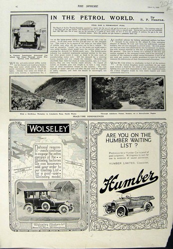 Advertisement 1918 humber - advertisement,