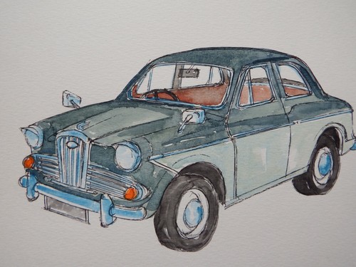 Watercolour painting wolseley - watercolour,