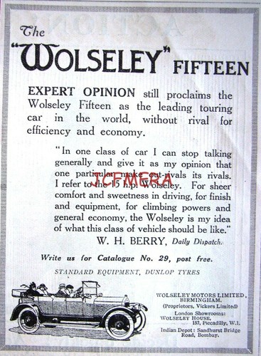 Vintage wolseley fifteen - wolseley, 'fifteen'